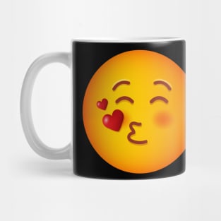 Kiss Smile Face Emoji TShirt Emoji group Costume Mug